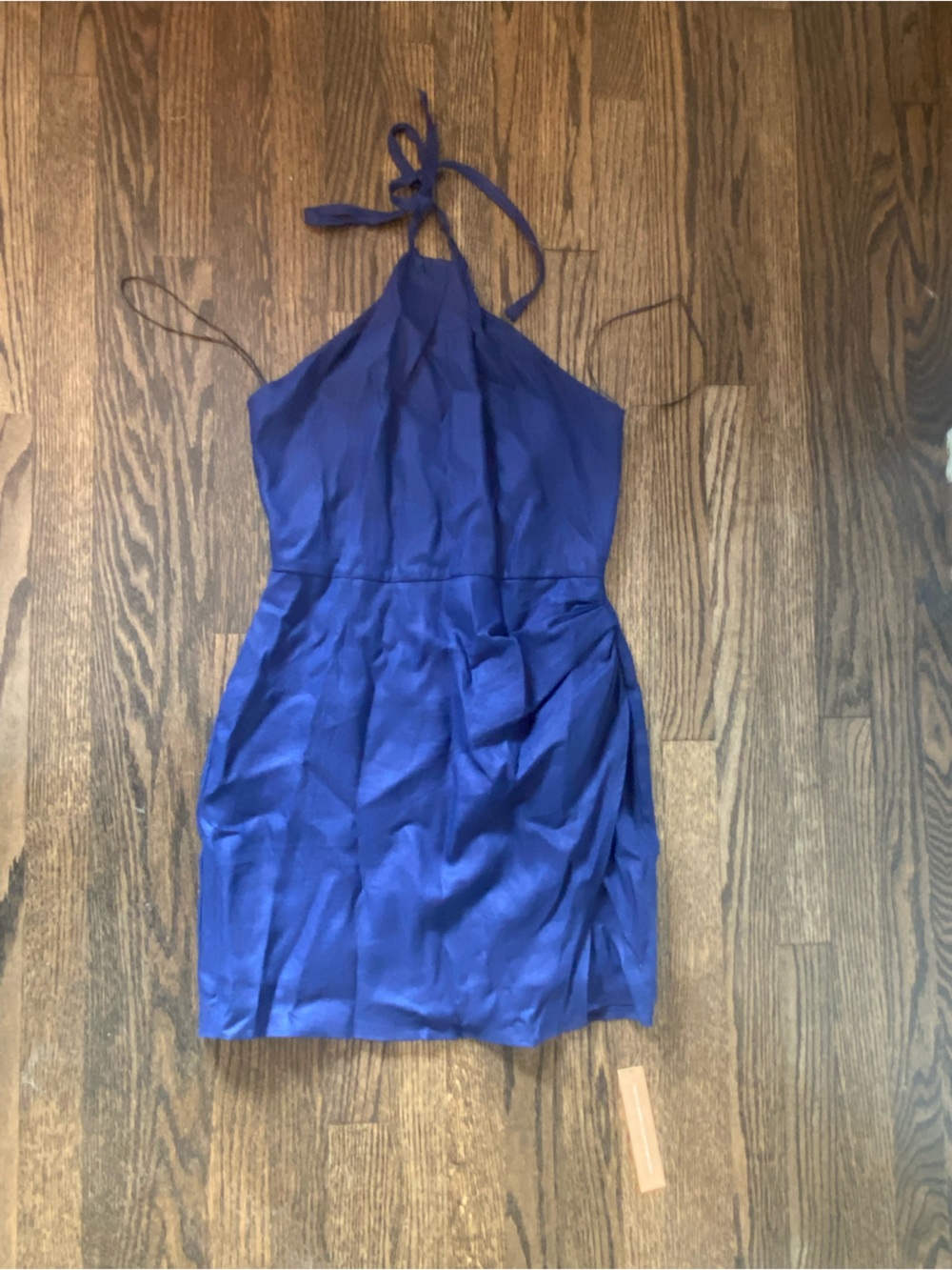 Reformation Royal Blue Halter Mini Dress
